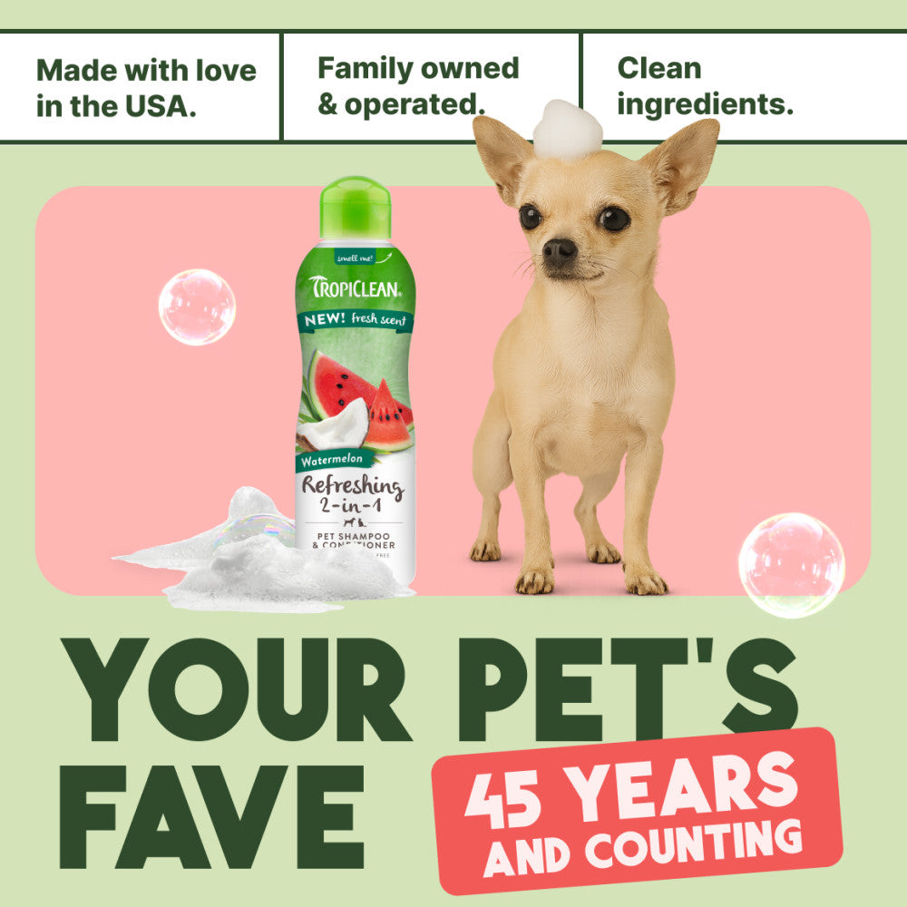 TropiClean Watermelon Deep Cleansing 2-in-1 Shampoo and Conditioner, 1 gal