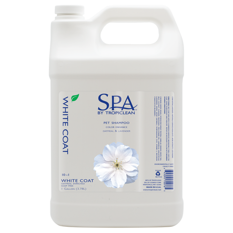 SPA by TropiClean Lavish White Coat Shampoo for Pets, 1 gal