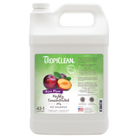 TropiClean Pure Plum High Concentrate Shampoo for Pets, 1 gal