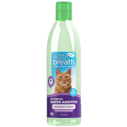 TropiClean Fresh Breath Dental Water Additive + Urinary Tract Support for Cats, 16oz