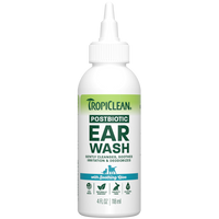 TropiClean Postbiotic Ear Wash for Pets, 4oz