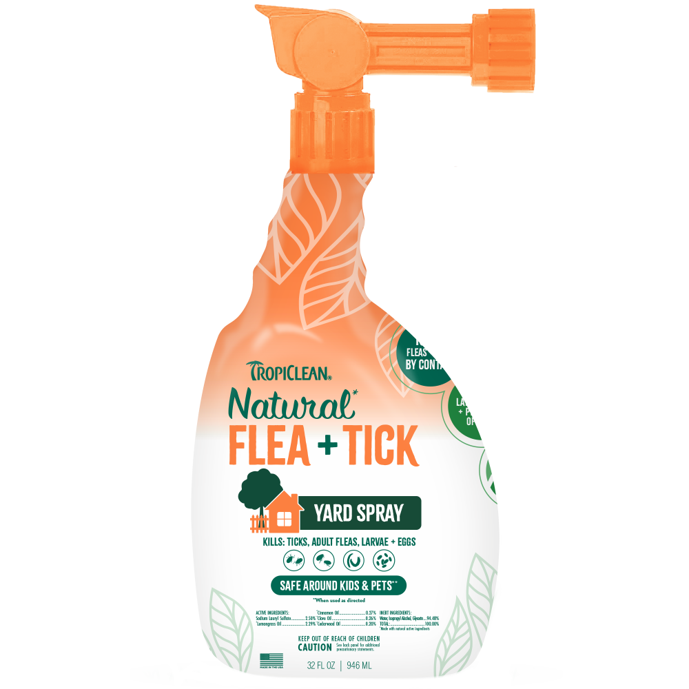 TropiClean Natural* Flea + Tick Yard Spray, 32oz