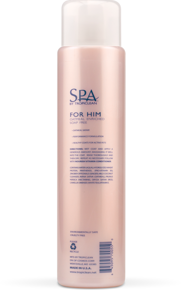 SPA by TropiClean Lavish For Him Shampoo for Pets, 16oz