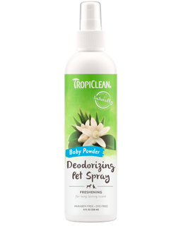 TropiClean Baby Powder Deodorizing Spray for Pets, 8oz