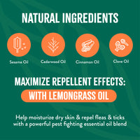 TropiClean Natural* Flea + Tick Maximum Strength Shampoo for Dogs, 20oz