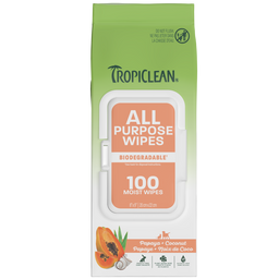 TropiClean All-Purpose Pet Wipes, 100ct