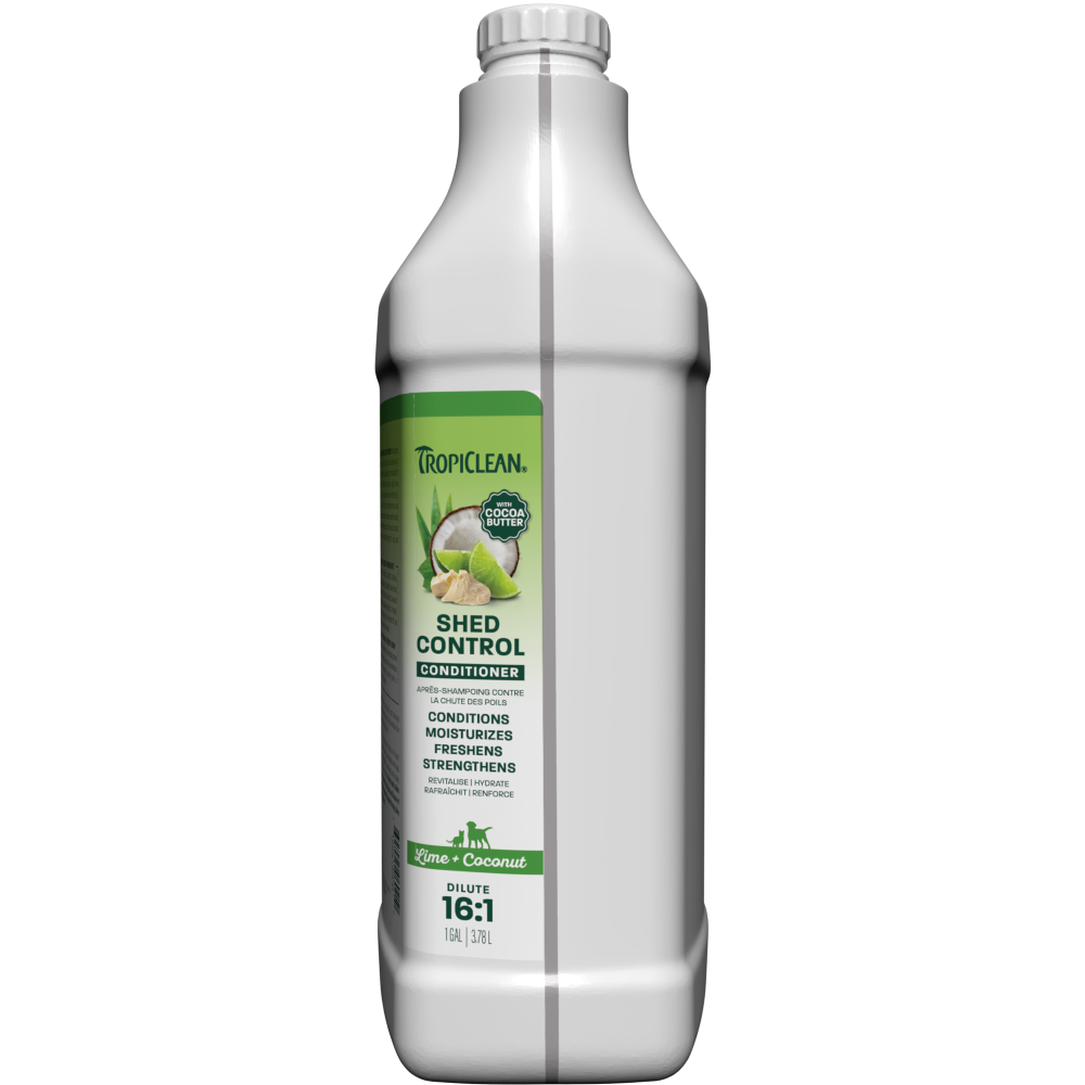 TropiClean Lime + Coconut Shed Control Pet Conditioner, 1 gal