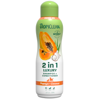 TropiClean 2 In 1 Luxury Shampoo + Conditioner, 20oz
