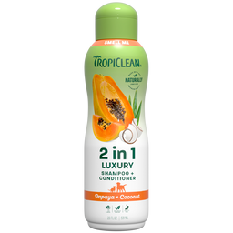 TropiClean 2 In 1 Luxury Shampoo + Conditioner, 20oz