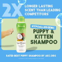 TropiClean Tearless Hypoallergenic Puppy & Kitten Shampoo, 20oz