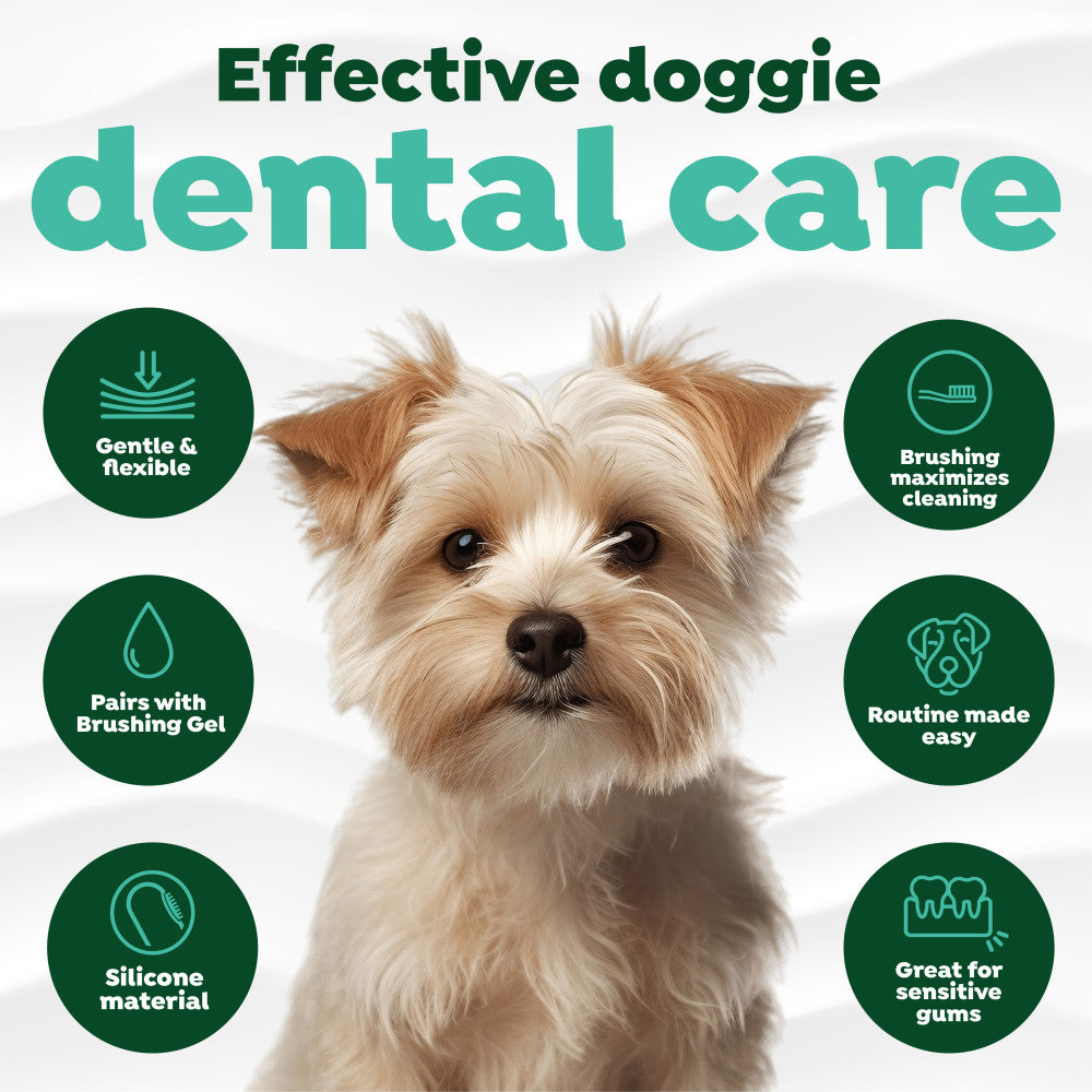 TropiClean Fresh Breath Finger Brushes for Pets, 2 pack