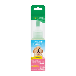 TropiClean Fresh Breath No Brushing Clean Teeth Dental & Oral Care Gel for Puppies, 2oz