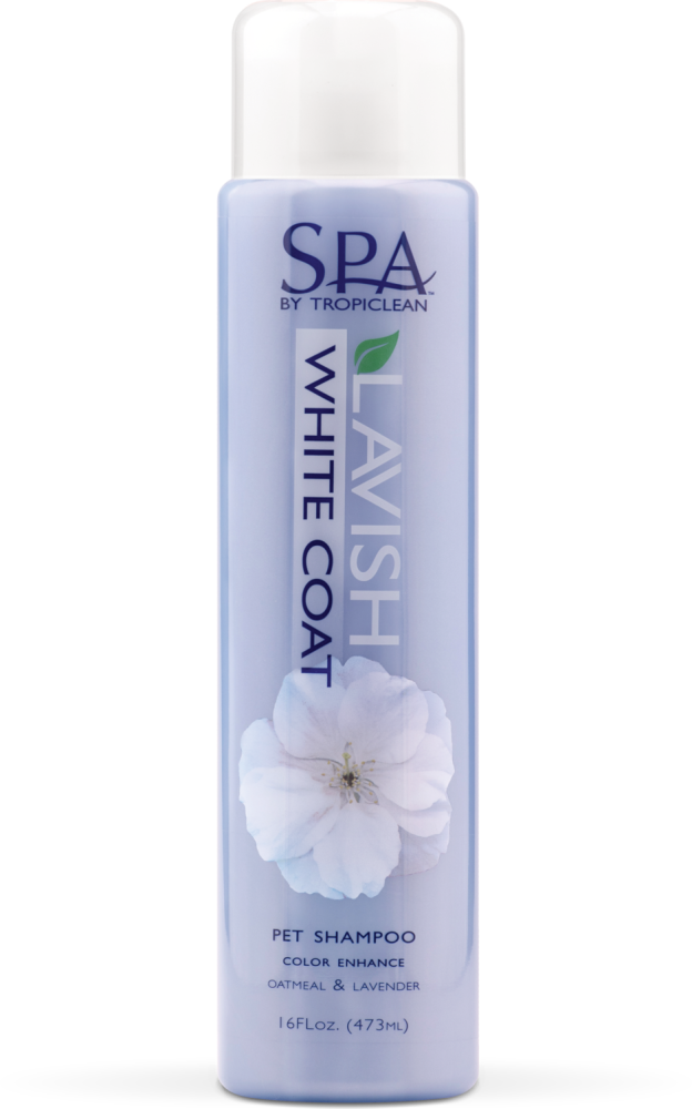 SPA by TropiClean Lavish White Coat Shampoo for Pets, 16oz