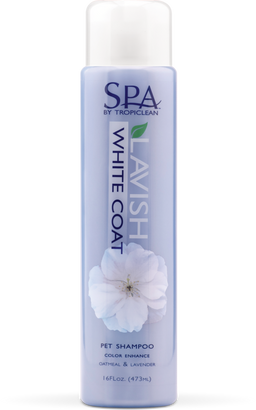 SPA by TropiClean Lavish White Coat Shampoo for Pets, 16oz