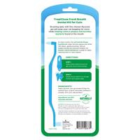 TropiClean Fresh Breath Odor & Tartar Control Dental Kit for Cats