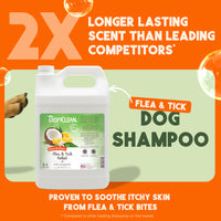TropiClean Neem & Citrus Flea & Tick Relief Shampoo for Dogs, 1 gal