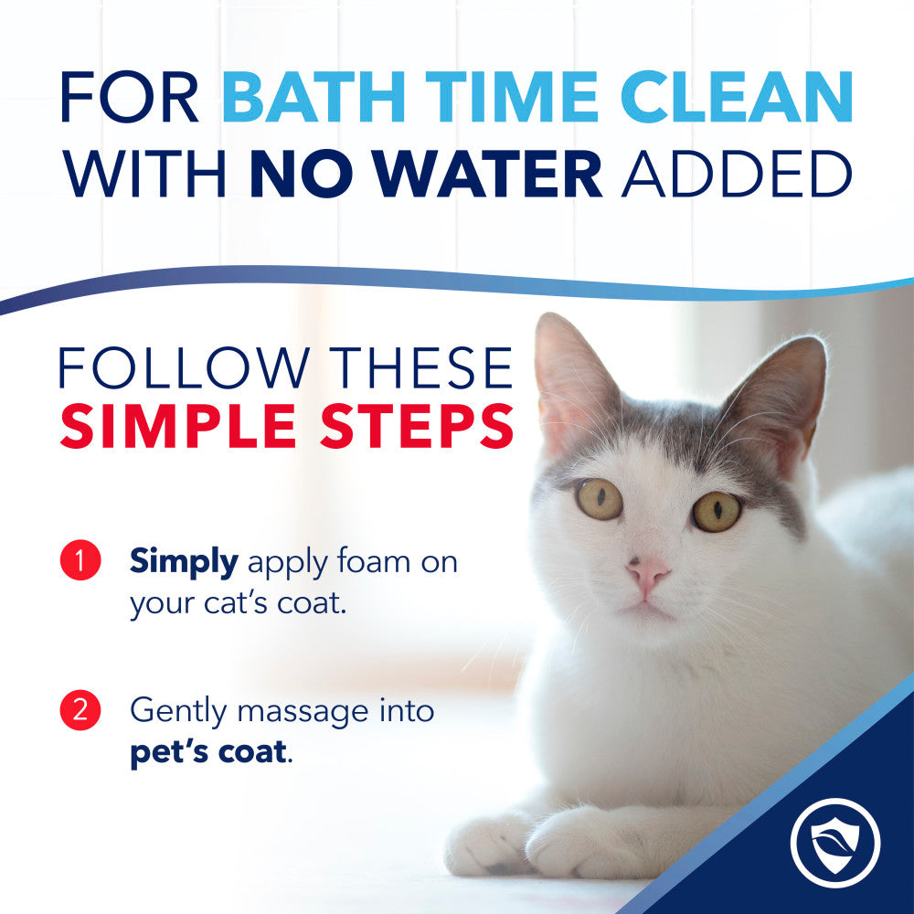 TropiClean OxyMed Waterless Dry Shampoo for Cats, 7.4oz