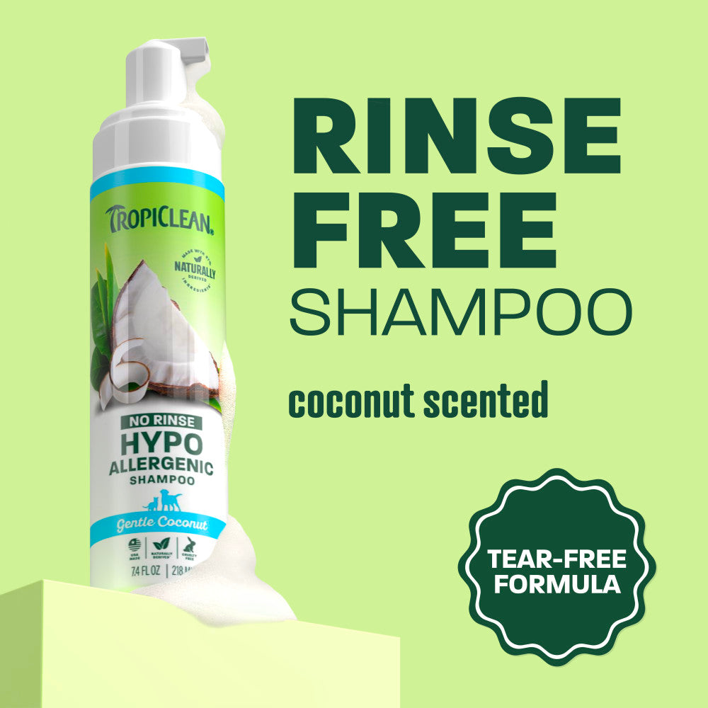 TropiClean No Rinse Hypoallergenic Shampoo, 7.4oz
