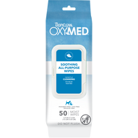 TropiClean OxyMed Soothing Relief Wipes for Pets, 50ct