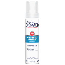 TropiClean OxyMed Antifungal No Rinse Shampoo, 7.4oz