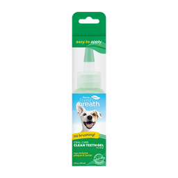 TropiClean Fresh Breath No Brushing Clean Teeth Dental & Oral Care Gel for Dogs, 2oz