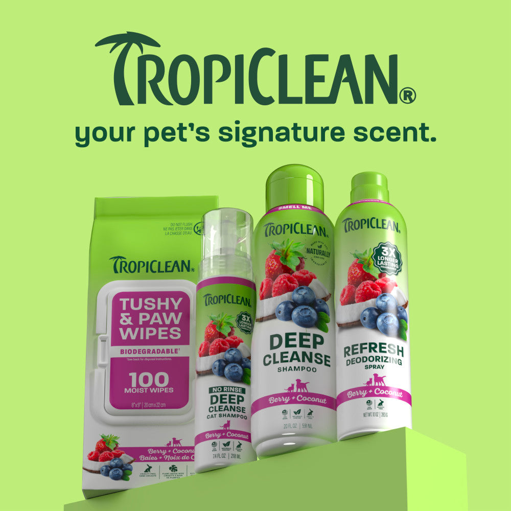 TropiClean Deep Cleanse Shampoo for Pets, 20oz - Lined Cap