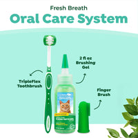 TropiClean Fresh Breath Plaque & Tartar Control Kit for Cats