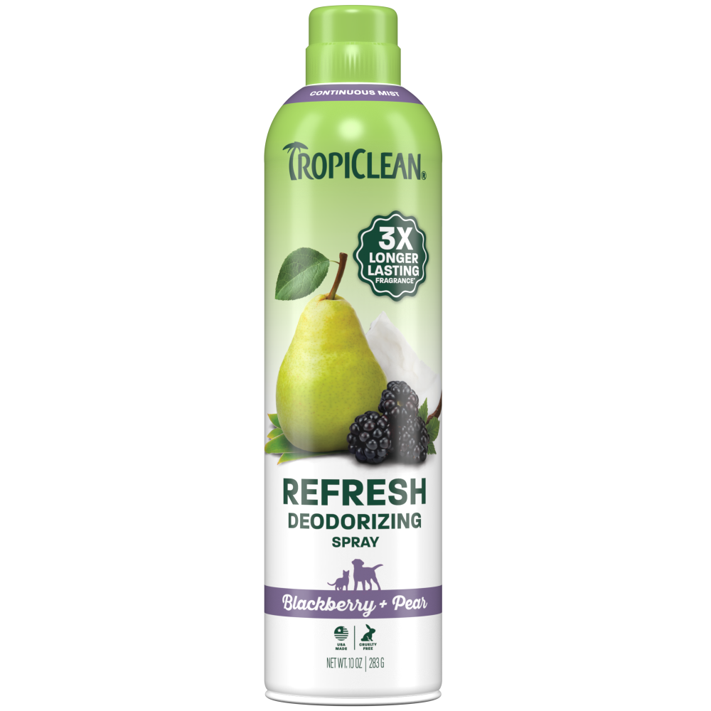 TropiClean Blackberry Pear Deodorizing Spray, 10oz