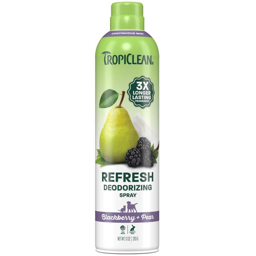 TropiClean Blackberry Pear Deodorizing Spray, 10oz