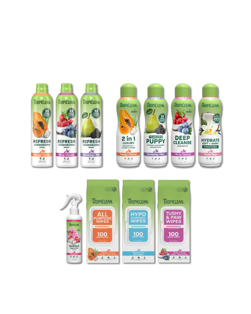 TropiClean Grooming Bundle, 23pc