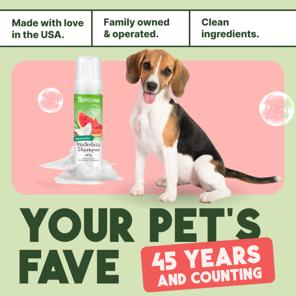 TropiClean Watermelon Waterless Shampoo, 7.4oz
