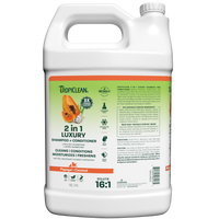 TropiClean Papaya Shampoo 1 gallon bottle front