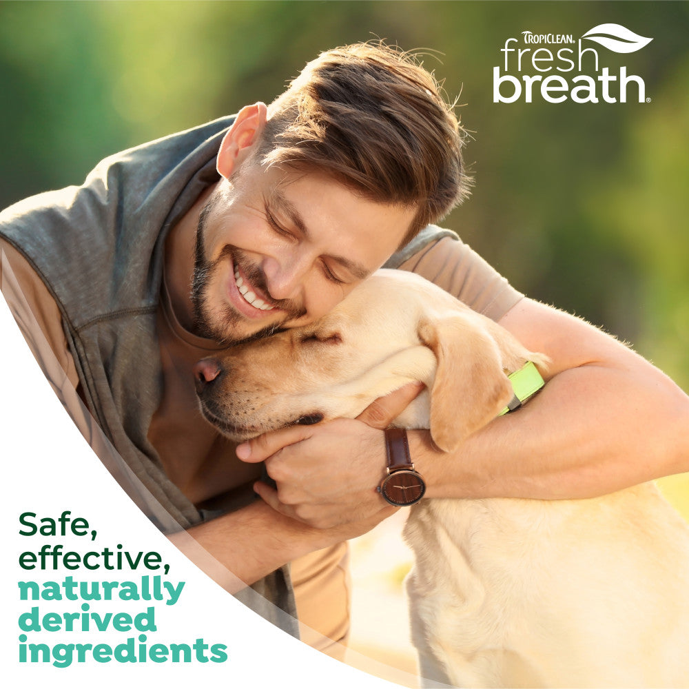 TropiClean Fresh Breath Triple Flex Toothbrush for Large Dogs