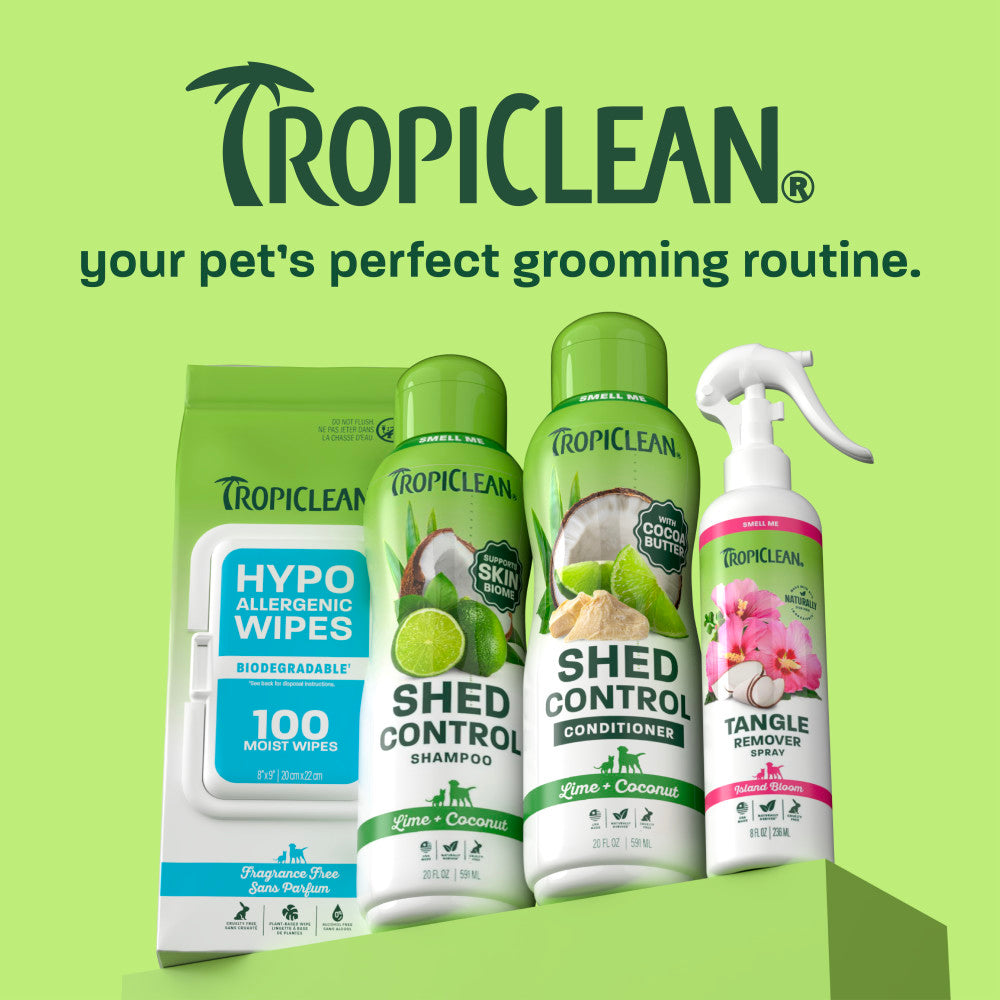 TropiClean Shed Control Conditioner, 20oz - Lined Cap