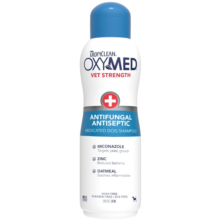 TropiClean OxyMed Antifungal & Antiseptic Shampoo, 20oz