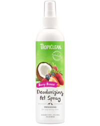 TropiClean Berry Breeze Deodorizing Spray for Pets, 8oz