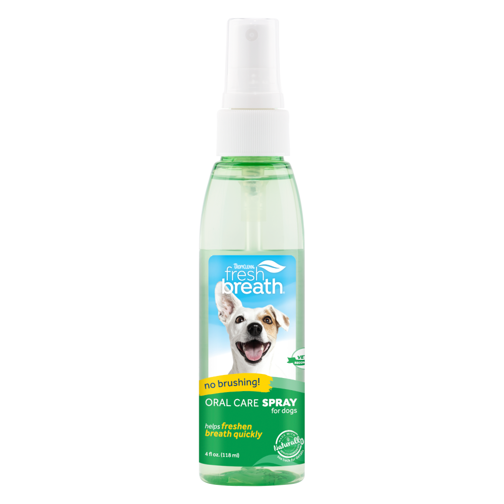 TropiClean Fresh Breath Oral Care Spray for Pets, 4oz