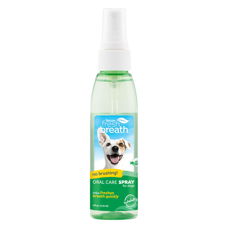 TropiClean Fresh Breath Oral Care Spray for Pets, 4oz